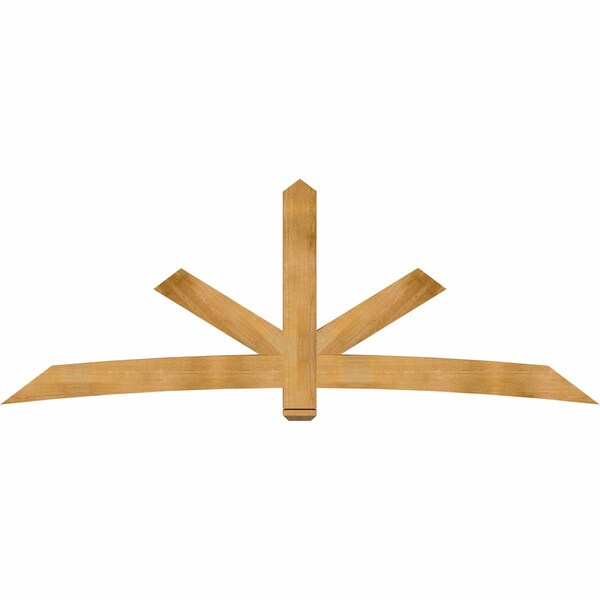 Ekena Millwork Alberta Rough Sawn Timber Gable Bracket, Western Red Cedar, 108"W x 40"H x 4"D x 6"F, 9/12 Pitch GBW108X40X0406ALB00RWR - main
